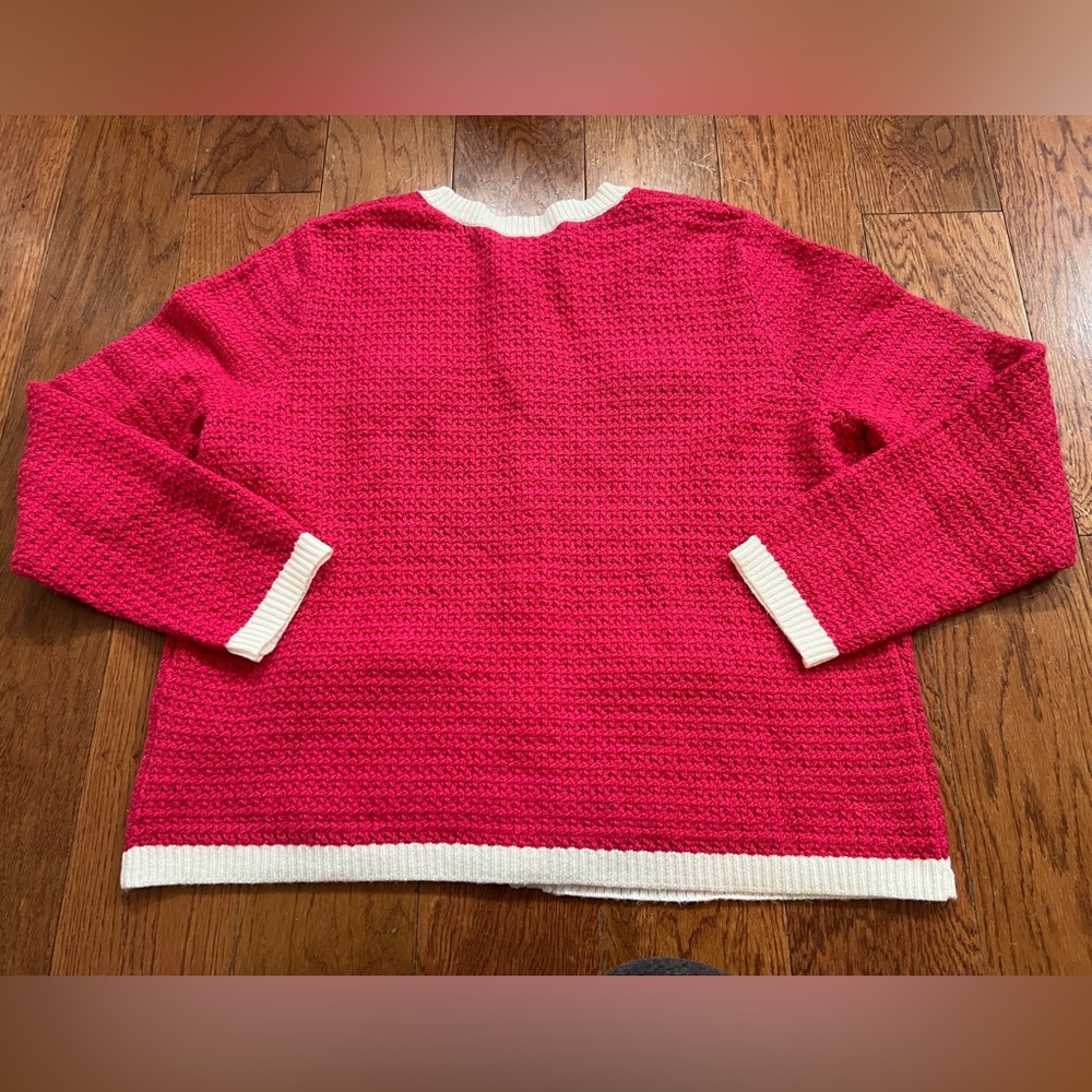 Lilly Pulitzer Valoria Sweater Raspberry Rouge - Picture 8 of 9